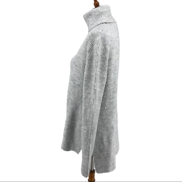 Sweet Romeo Light Gray Knit Turtleneck Sweater, NWT - Picture 3 of 7